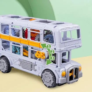 اتوبوس دو طبقه چرخ دنده ای موزیکال gear retro bus_اسباب بازی